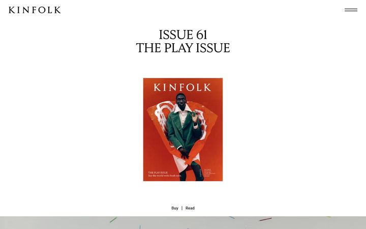 Kinfolk home page