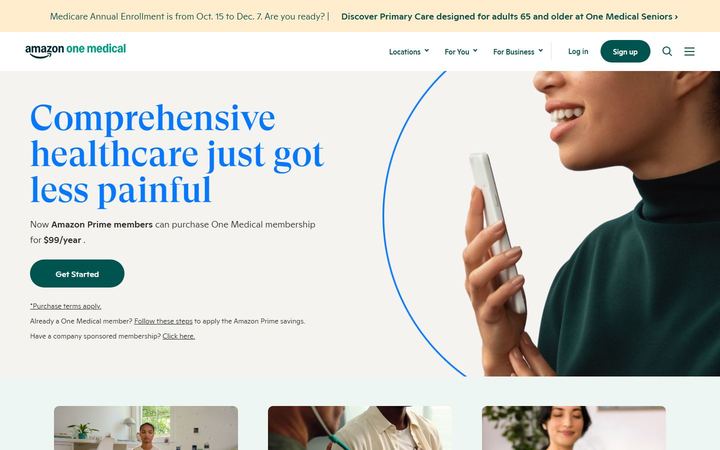 One Medical home page
